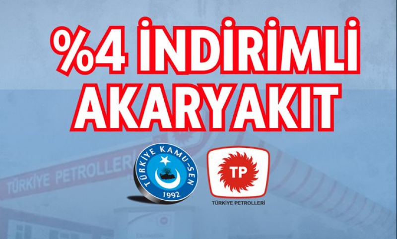 Türkiye Petrolleri'nde %4 İndirim Kampanyası