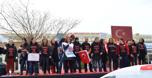 Ege Üniversitesi'nde 1 Gün İş Bıraktık