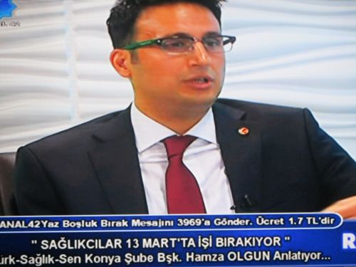 Konya 42 TV'de Şube Başkanımız Canlı Yayında  Sağlık Çalışanlarına Seslendi