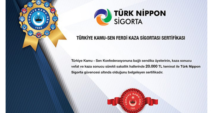 Türk Nippon Sigorta İle Üyelerimize Özel Anlaşma