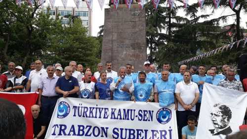 Türkiye Kamu Sen Trabzon Şubeleri Olarak Hükümetin Memurlara Verdiği Zam Teklifini Meydan Atatürk Alanında Yaptığımız Basın Açıklamasıyla Protesto Ettik.