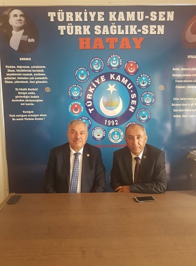 ANTAKYA BELEDİYE BAŞKANI İZZETTİN YILMAZ TÜRKİYE KAMU SEN\'İ ZİYARETİ