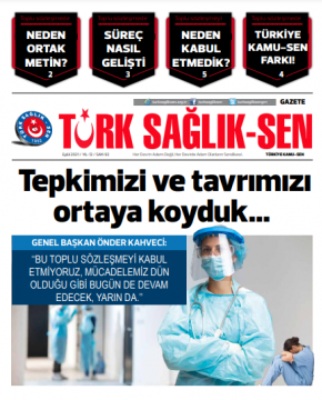 Gazete Türk Sağlık-Sen 92. Sayı